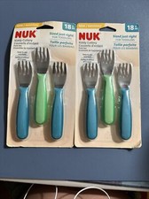 NUK Kiddy Cutlery Forks, 3 Pack, 18 Months, Lot Of 2