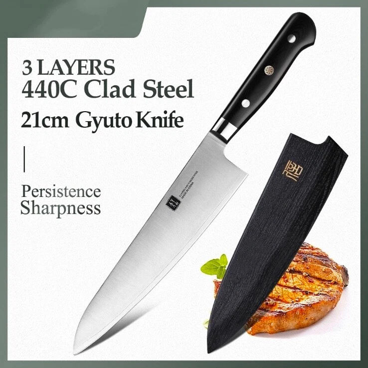 Stainless Steel Full Tang 8 Inch Blade Chef Chef's Kitchen Knife Tool Knives