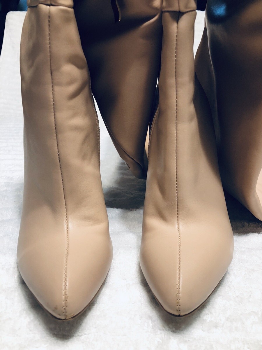 Simmi London Thigh High Beige Stiletto Heel Boot. Size 4 | eBay
