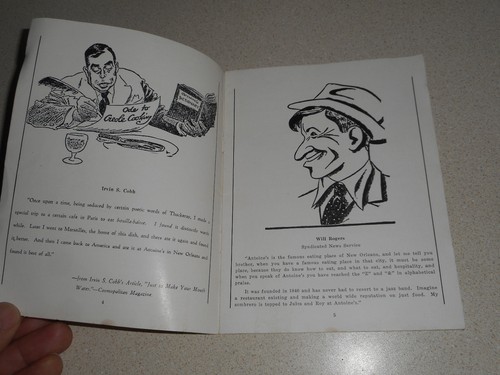 Souvenir of RESTAURANT ANTOINE New Orleans LA 1939 Historical Booklet 24 pages - Picture 3 of 12