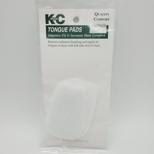KC Brand Shoe Tongue Pads Inserts Comfort Medium K-C Fit Felt 1 Pair