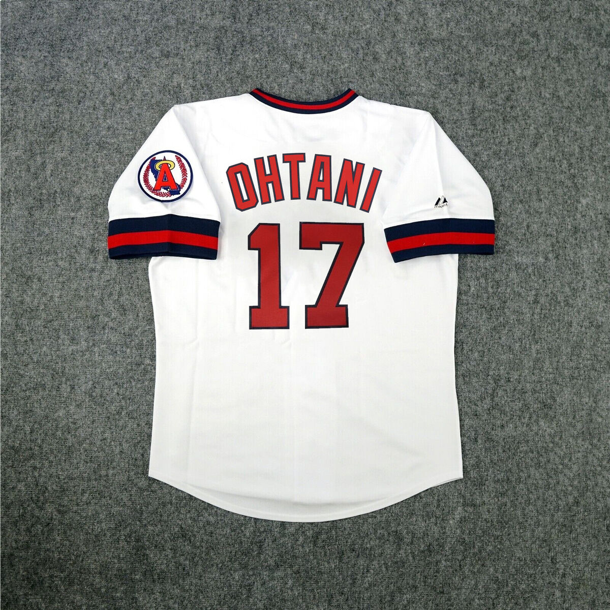 Shohei Ohtani California Angels Men's Cooperstown Home White Throwback  Jersey