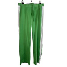 Women's Vintage Y2K Nike green elastic waist pull on track pants - Medium