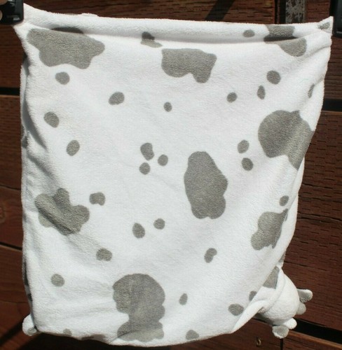 Spotted Cow Security Blanket Lovey Angel Dear Gray & White #D-15 - Picture 4 of 4