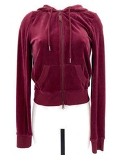 Size Xs Puma Burgundy Velour Jacket