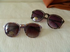 New SUNGLASSES 100 UV Round Shape Tortoise Style OR Multicolor Plastic Frame