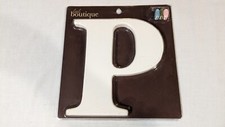 Little Boutique Wall Letter P Ready To Be Hung / Painted Ribbons Included New
