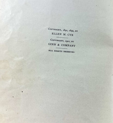 Antique Education Book "The Cyr Readers By Grades" Book One 1901 - Picture 7 of 8