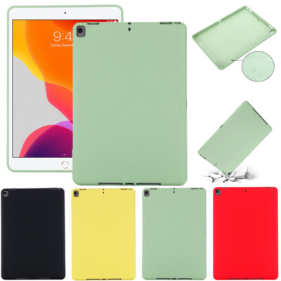 For Apple iPad Series Shockproof Liquid Silicone Case Anti-drop Tablet Cover
