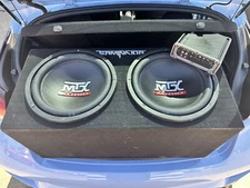 2 - 12” SUBWOOFER & AMP Combo | MTX TNP212D2 & Kicker CXA 400.1