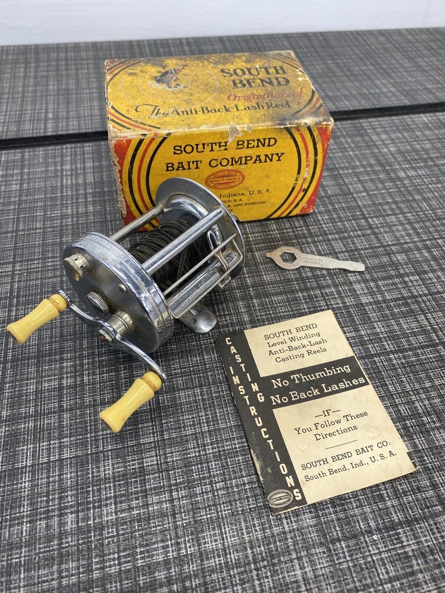 South BEND No.300+ オマケ付き Vintage South Bend No.300 Model D Anti-Back-Lash Level Wind