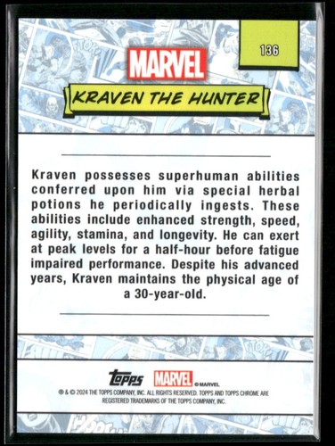2024 Topps Chrome Marvel Base *Pick Your Card* - Picture 187 of 203