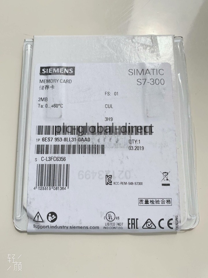 Modulo Di Memoria Siemens 6ES7953-8LG31-0AA0 – Nuovo Sigillato