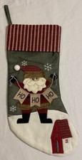 Winter Wonder Lane Christmas Stocking Santa 20  Long NEW