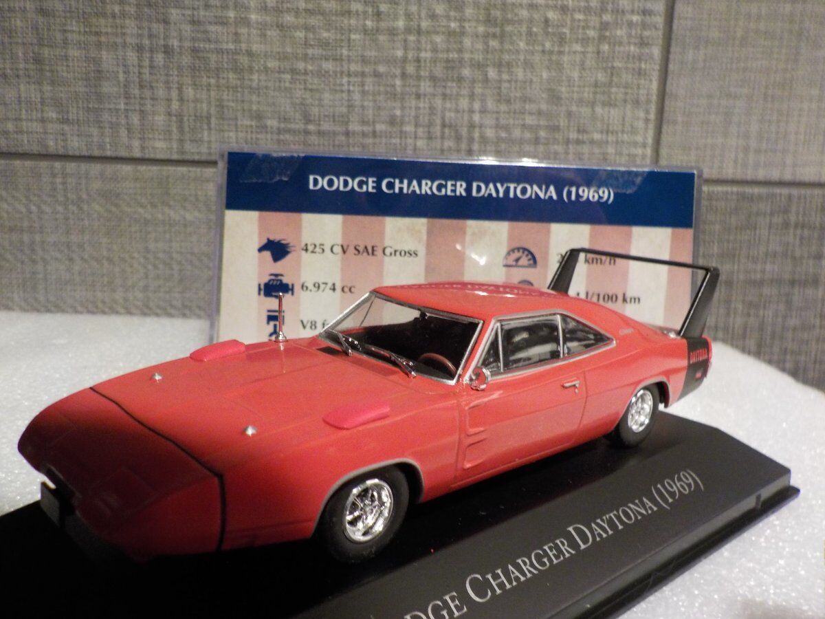 Dodge Charger Daytona (1969) - Red   - 1/43 Model Car - Altaya / Atlas