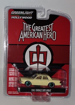Voiture Miniature Greenlight - Dodge Diplomat 1981 (Greatest American Hero) - 1:64 - Boîte Neuve