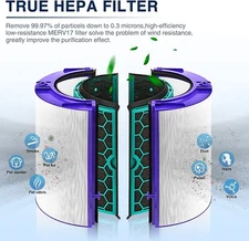 Replacement True Hepa Filter for Dyson HP04 TP04 DP04 TP05 DP05 Sealed Two Stage