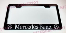 Mercedes Benz Stainless Steel Black Finished License Plate Frame Holder Mercedes Benz Stainless Steel Black Finished License Plate Frame Holder