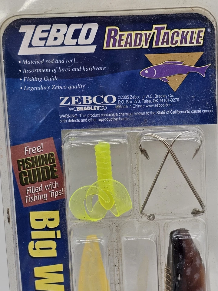 Kit de señuelo Zebco Ready Tackle nuevo sellado kit de peces de agua grande Foto 3 de 4