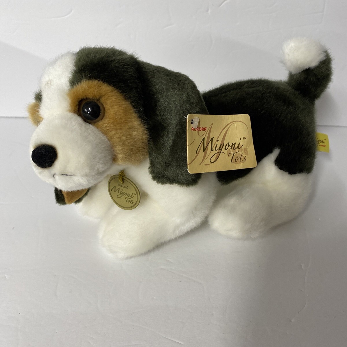 Beagle Miyoni Tots Aurora Plush Soft White Brown 10” Dog Stuffed Animal  2019