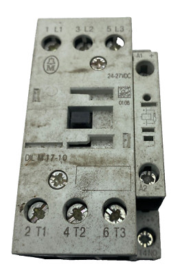 MOELLER DIL M 17-10 CONTACTOR DIL M(C)17 24-27VDC 3 POLE BREAK DILM17-10 