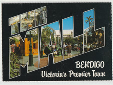 Australia VICTORIA VIC The Mall BENDIGO Nucolorvue BEC17 postcard c1970s