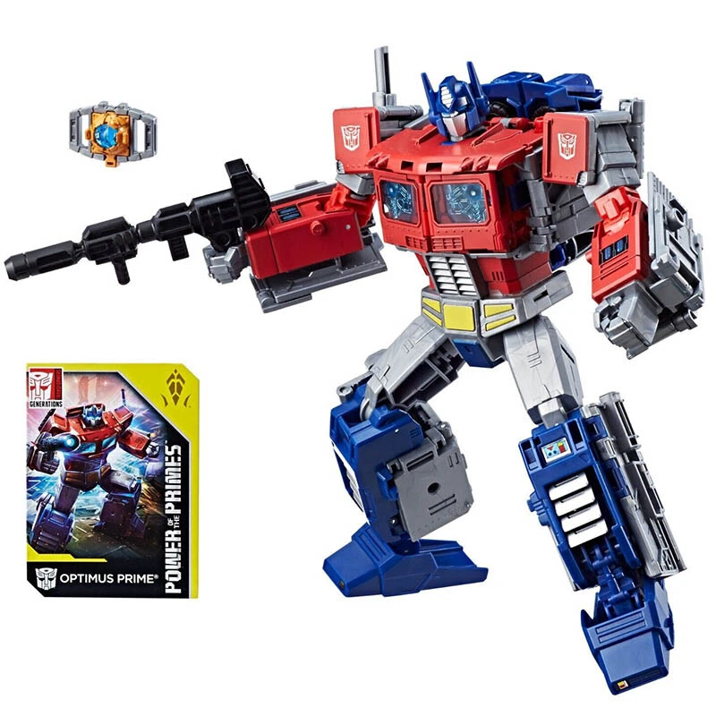 Transformers Optimus Prime Power of Primes Leader Evolution Figure Hasbro Offici - Image 2 of 4