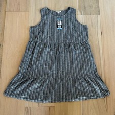 Briggs Gray Striped Dress Size 3X NWT