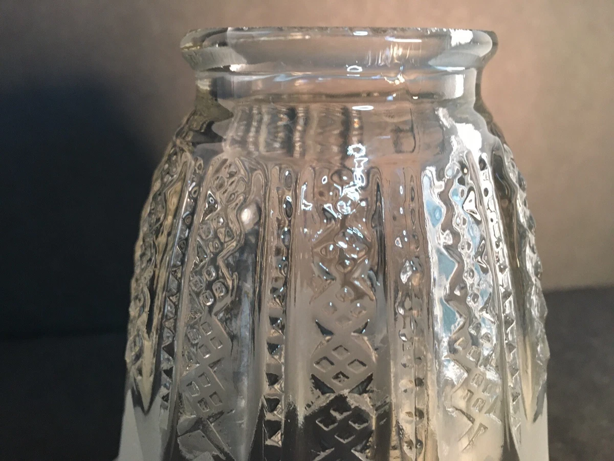 Vintage Lamp Glass Shade 2 1 8