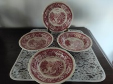4 assiettes creuses BURGENLAND faïence VILLEROY et BOCH lot n° 2
