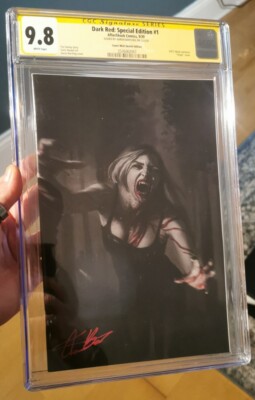 Dark Red #1  Color Splash Edition NYCC Signed Aaron Bartling CGC SS 9.8