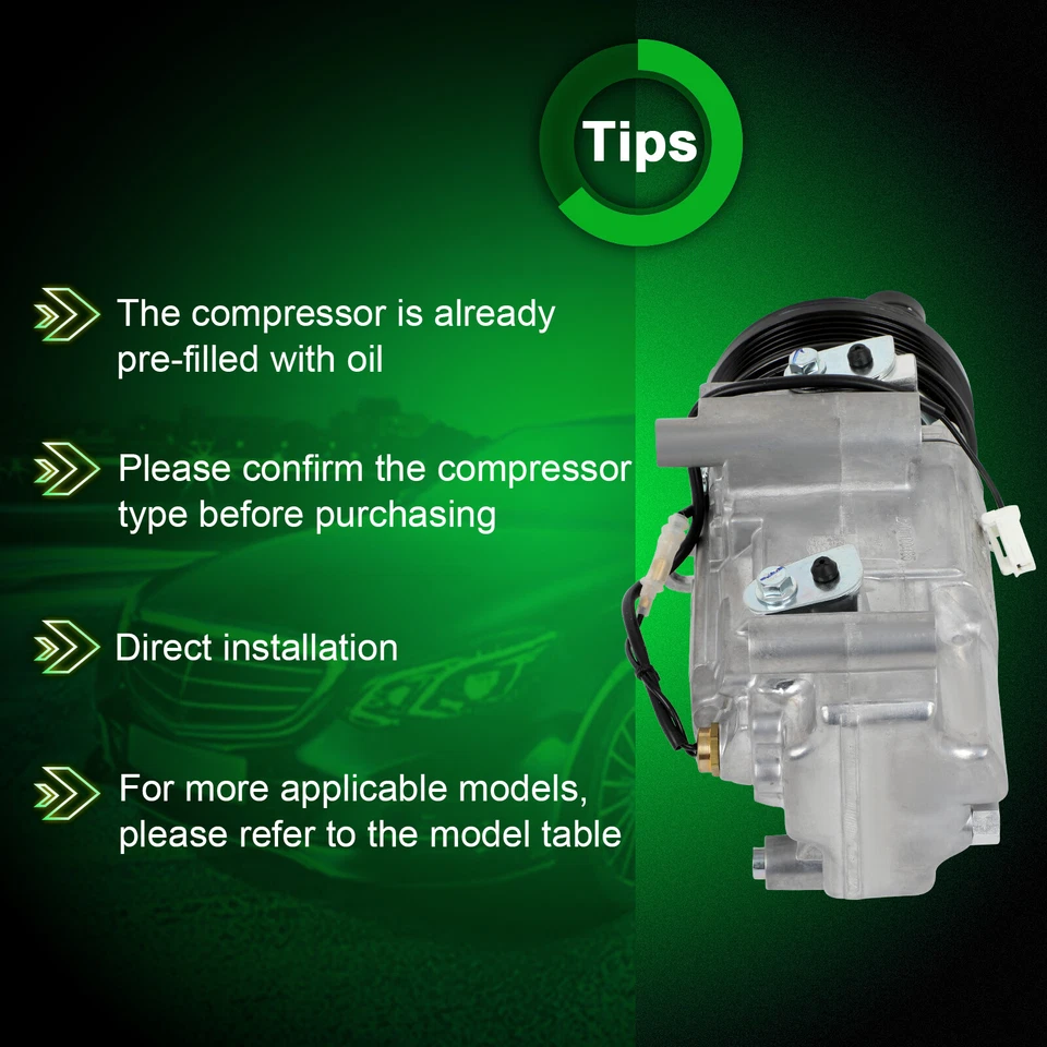 Compresor de aire acondicionado con embrague para Mazda 5 Mazda 3 Sport 2004-2010 2,0 L 2,3 L Foto 4 de 4