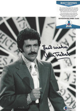 TV HOST ALEX TREBEK SIGNED AUTHENTIC 'JEOPARDY!' 8x10 PHOTO B BECKETT BAS COA