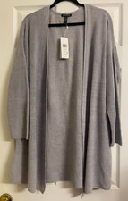 NWT 198 Eileen Fisher Insky Organic Linen Boxy Cardigan 1X