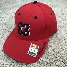 Wisconsin Badgers Hat TOW Red Fitted 6 7/8 African Adinkra 3D Patch Logo Cap New
