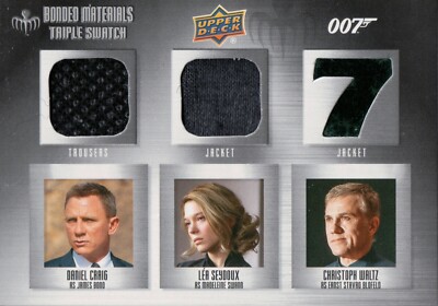 James Bond Villains & Henchman, Craig Bonded Materials Triple Relic Card BM-53