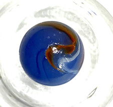 10 PELTIER MARBLE HYBRID RAINBO BLENDED SPIDERMAN BURNT COLORS .61" NM /- MX129