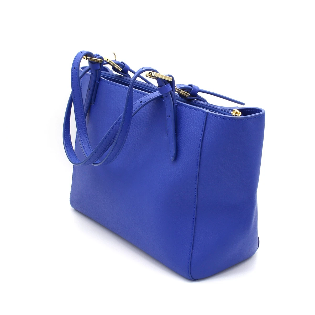 Tory Burch Chelsea Royal Blue Leather Shoulder Bag - MyDesignerly