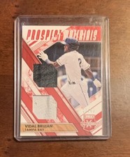 2019 Elite Extra Edition Duel Prospect Materials Red /49 Vidal Brujan #DPM-VB