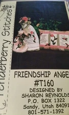 Craft Pattern Friendship Angel 21" Doll 18 × 12 Inch Pillow 