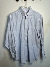 Brook Brothers Men s Dress Shirt 16.5 Career Professional Corpcore Classic