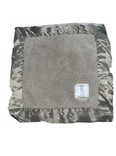 LITTLE GIRAFFE Taupe Brown Luxe Fur Unisex Security Blanket Lovey 14 Satin Trim