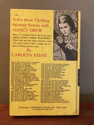 Carolyn Keene Nancy Drew Mystery Stories #48 The Crooked Banister 1971 Hardcover - Picture 3 of 23