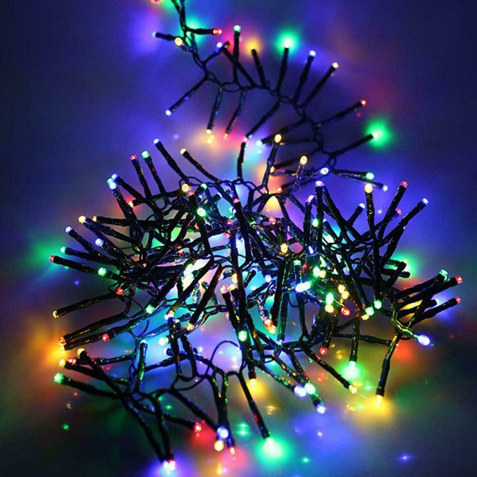 720 LED Cluster Fairy Christmas Lights Indoor Outdoor Tree House XMas ...