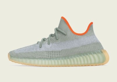 ADIDAS YEEZY BOOST 350 V2 DESERT SAGE SHOES MENS SIZE US11 BONE ONYX STATIC BRED