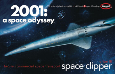 2001: Ein Raum Odyssey Orion III Clipper Plastik Moebius Models 1/350 Maßstab
