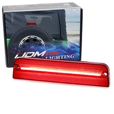 Dark Red Lens Full LED Behind Spare 3rd Brake Light For Jeep 1997-06 Wrangler TJ