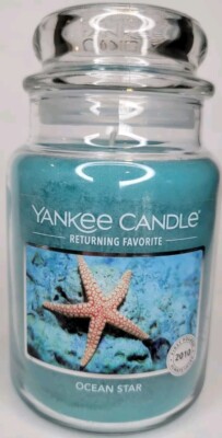 YANKEE CANDLE OCEAN STAR 22 OZ 1 WICK CANDLE