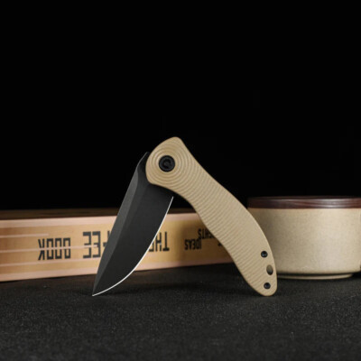 Messer CIVIVI Synergy 3 Tan Klinge Drop Point Nitro-V Stahl IKBS CIVC20075D2