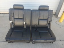 07 08 09 10 11 12 13 14 Gmc Yukon Denali Third 3rd Row Seats Black Leather Set